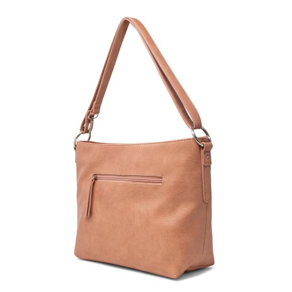 Koltov Peach Elena Convertible Hobo Bag NWT - Picture 2 of 3